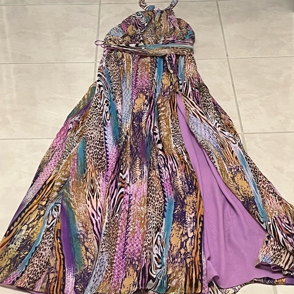 Fashion Nova leopard multicolored Dress